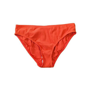Andie Swim Bikini Rib Bottom Siren Orange Size Large